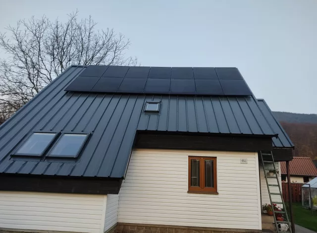Fotovoltaická elektrárna na rodinném domě